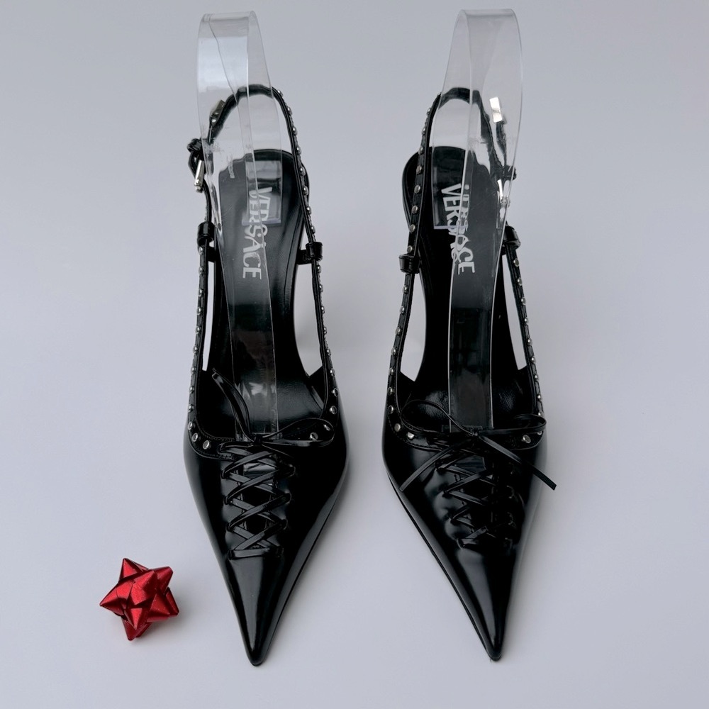 VERSACE SLINGBACK HEELS - Picture 3 of 16